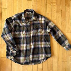 Old Navy Plaid Flannel Boyfriend shirt